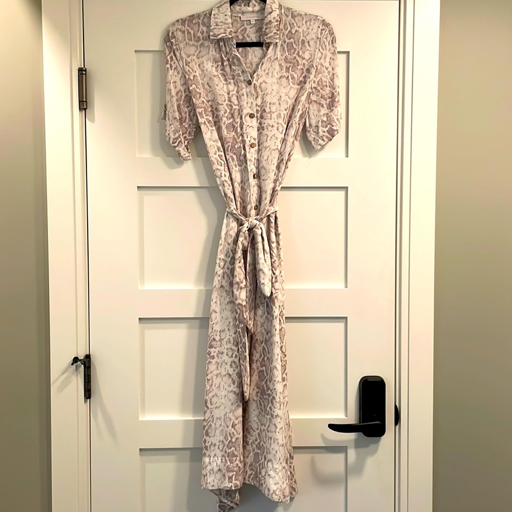 Snake print maxi